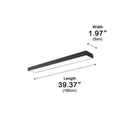 Modern Minimalist Long Strip Office Suspended Pendant Lights - Flyachilles