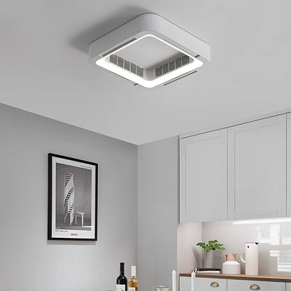 Modern Minimalist Mainless Lighting LED Bladeless Ceiling Fan Light - Flyachilles