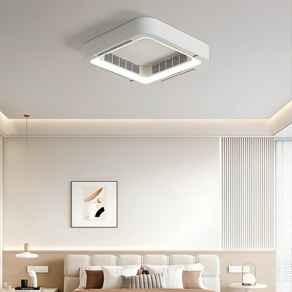 Modern Minimalist Mainless Lighting LED Bladeless Ceiling Fan Light - Flyachilles