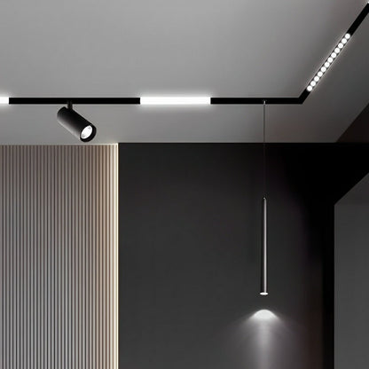 Modern Minimalist Mainless Lighting Magnetic DIY Track LED Recessed Ceiling Light - Flyachilles