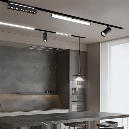 Modern Minimalist Mainless Lighting Magnetic DIY Track LED Recessed Ceiling Light - Flyachilles