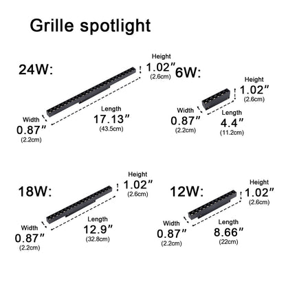 Modern Minimalist Mainless Lighting Magnetic DIY Track LED Recessed Ceiling Light - Flyachilles