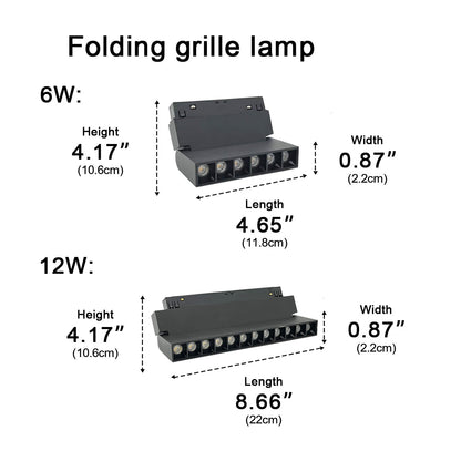 Modern Minimalist Mainless Lighting Magnetic DIY Track LED Recessed Ceiling Light - Flyachilles