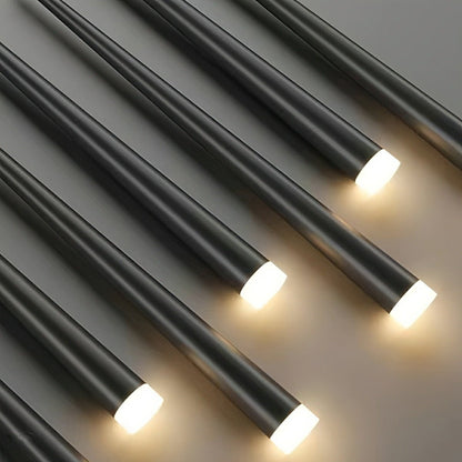 Modern Minimalist Multi - Drop Linear LED Stairs Pendant Lights - Flyachilles