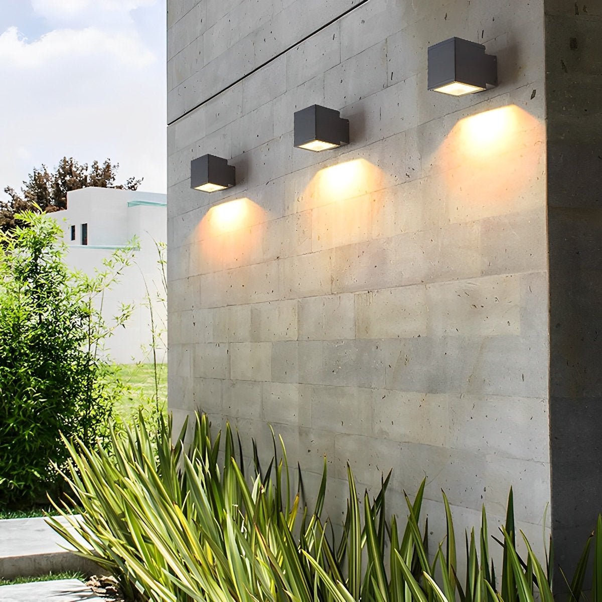 Modern Minimalist Outdoor LED Waterproof Exterior Wall Light for Courtyard Fence - Flyachilles