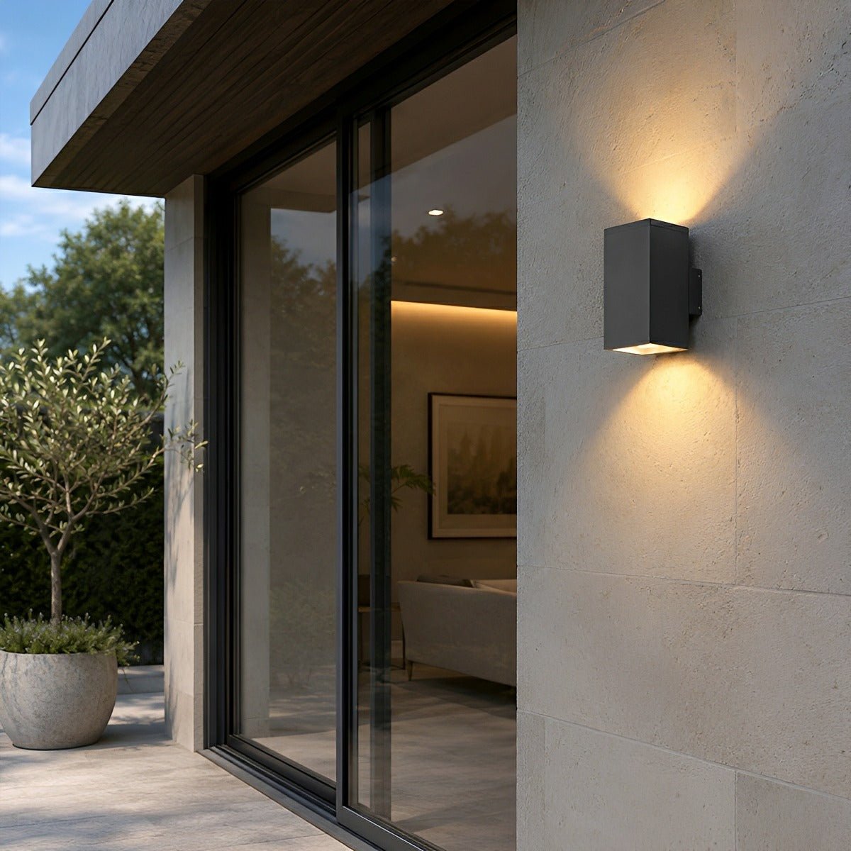Modern Minimalist Outdoor LED Waterproof Exterior Wall Light for Courtyard Fence - Flyachilles