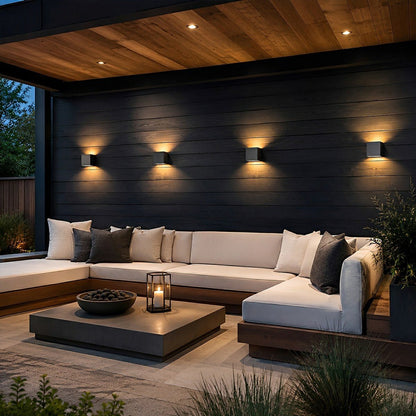 Modern Minimalist Outdoor LED Waterproof Exterior Wall Light for Courtyard Fence - Flyachilles