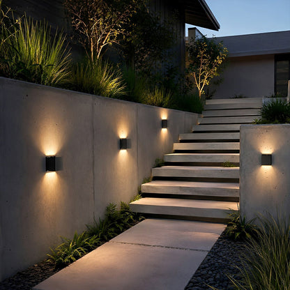 Modern Minimalist Outdoor LED Waterproof Exterior Wall Light for Courtyard Fence - Flyachilles