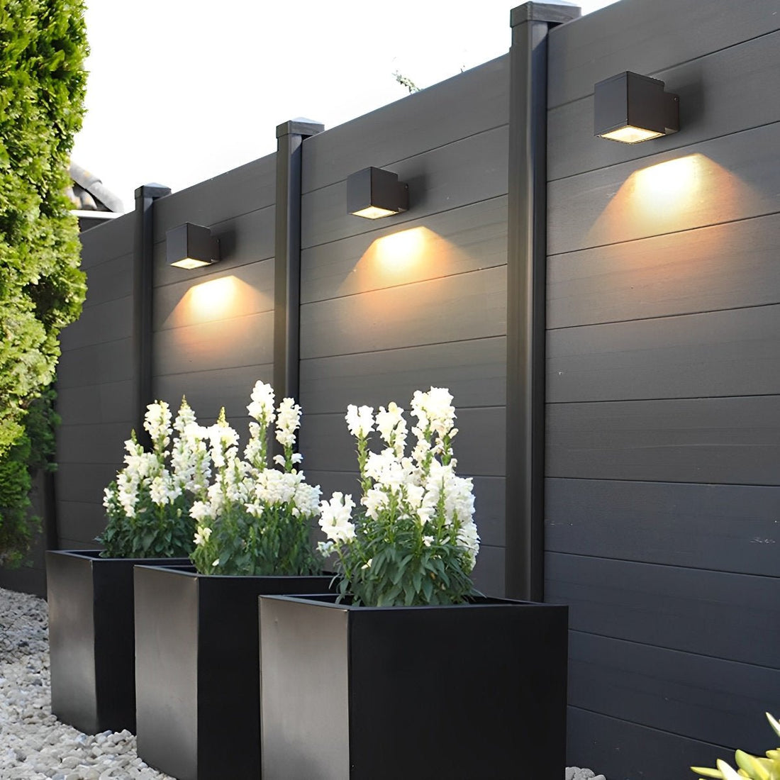 Modern Minimalist Outdoor LED Waterproof Exterior Wall Light for Courtyard Fence - Flyachilles