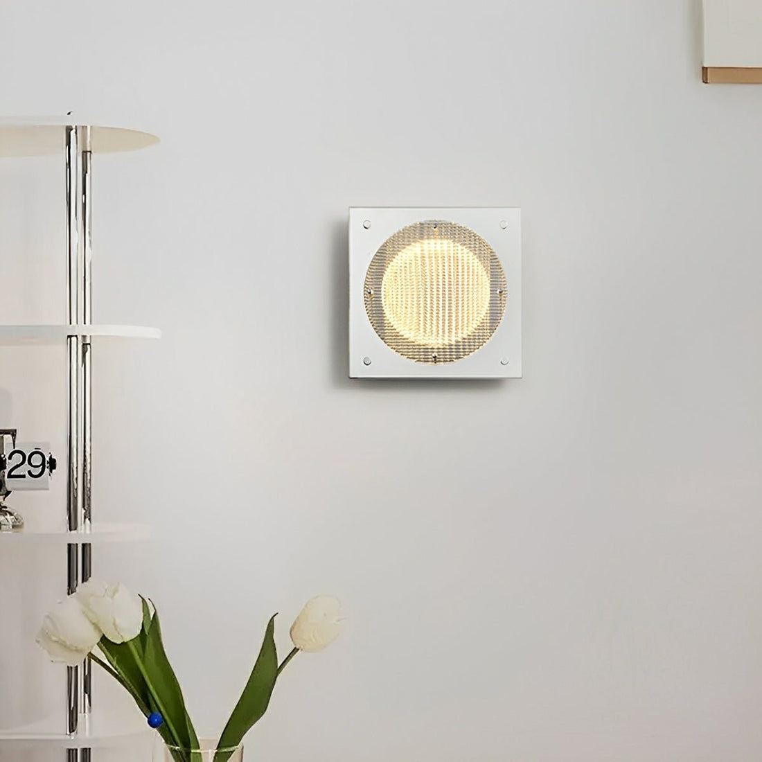 Modern Minimalist Oval LED Wall Sconce Stainless Steel Cage Wall Light - Flyachilles