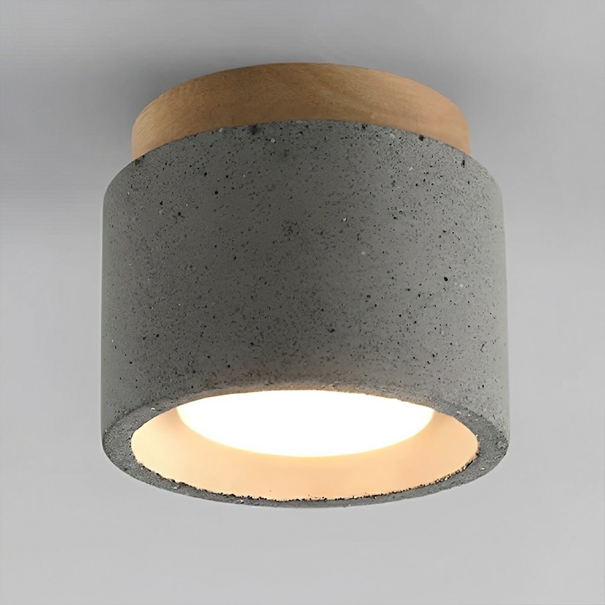 Modern Minimalist Round Concrete LED Ceiling Lights - Flyachilles