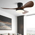 Modern Minimalist Sculptural DC Motor Reverse Ceiling Fan with Light - Flyachilles