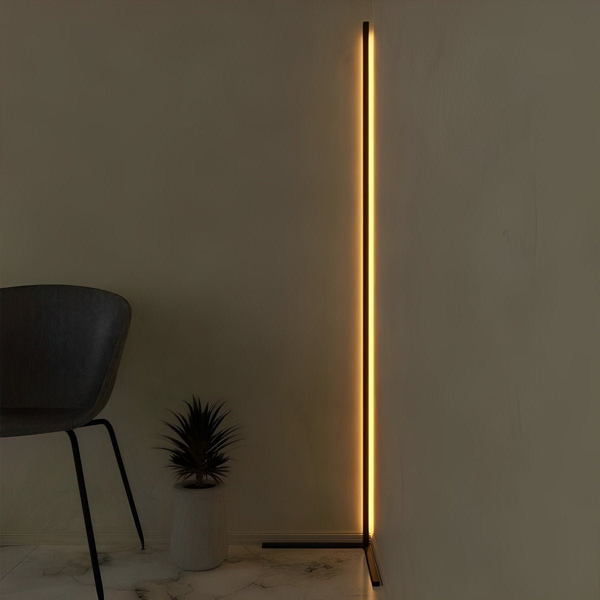 Modern Minimalist Smart LED Corner Floor Lamp Ambient Lightning - Flyachilles