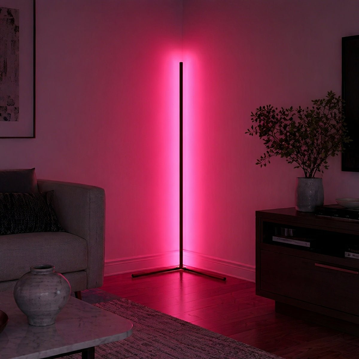 Modern Minimalist Smart LED Corner Floor Lamp Ambient Lightning - Flyachilles