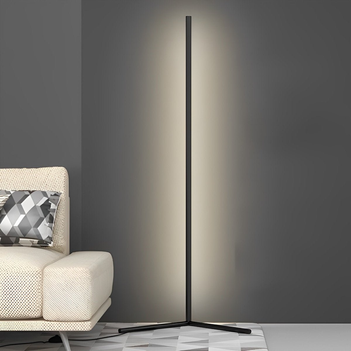 Modern Minimalist Smart LED Corner Floor Lamp Ambient Lightning - Flyachilles