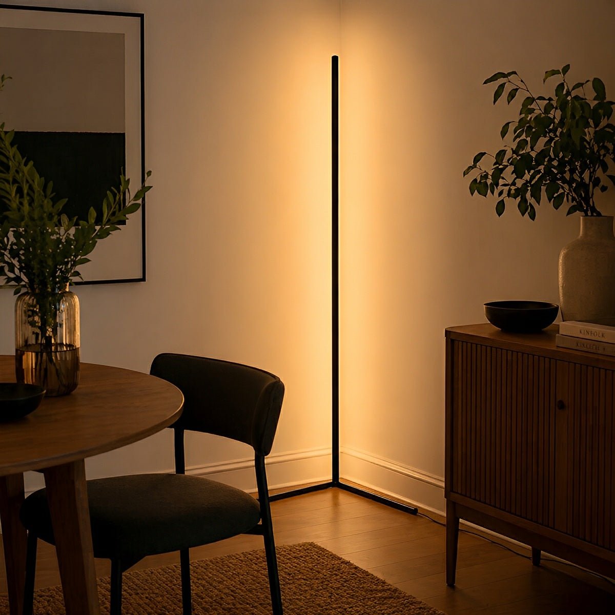 Modern Minimalist Smart LED Corner Floor Lamp Ambient Lightning - Flyachilles
