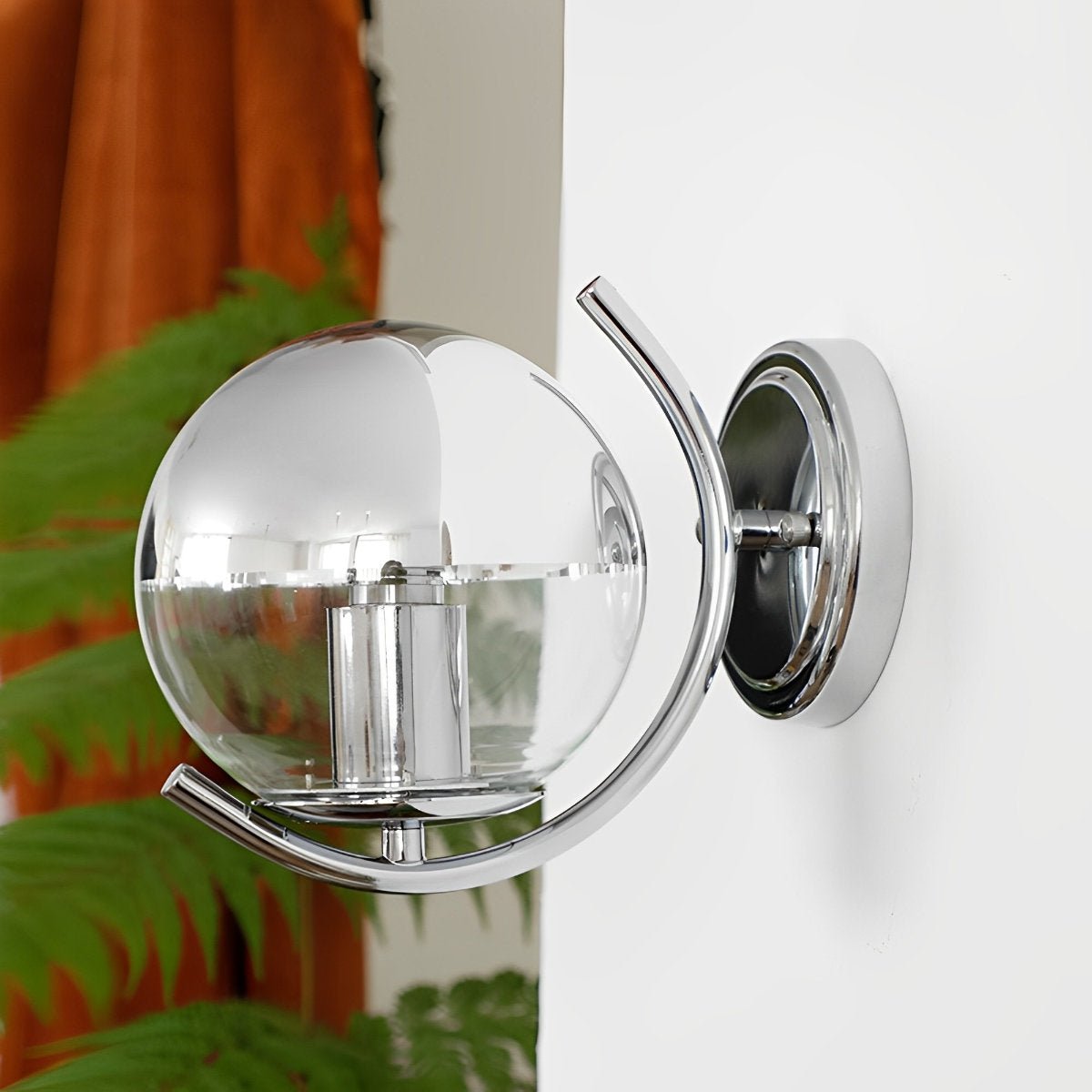 Modern Minimalist Space age Silver Wall Sconces Lights - Flyachilles