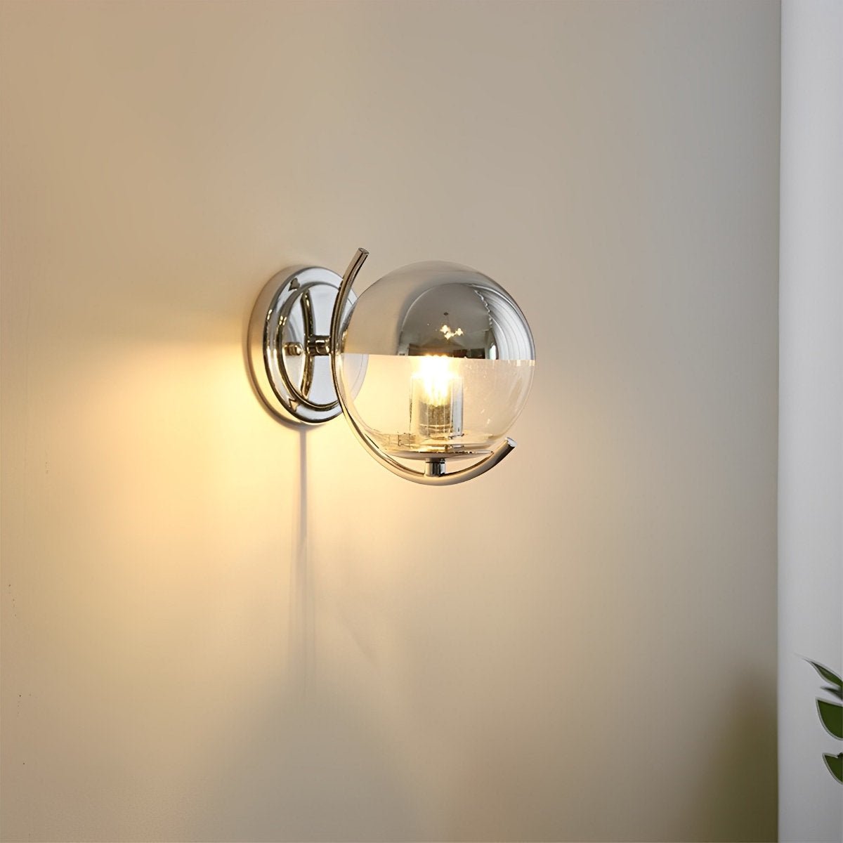 Modern Minimalist Space age Silver Wall Sconces Lights - Flyachilles