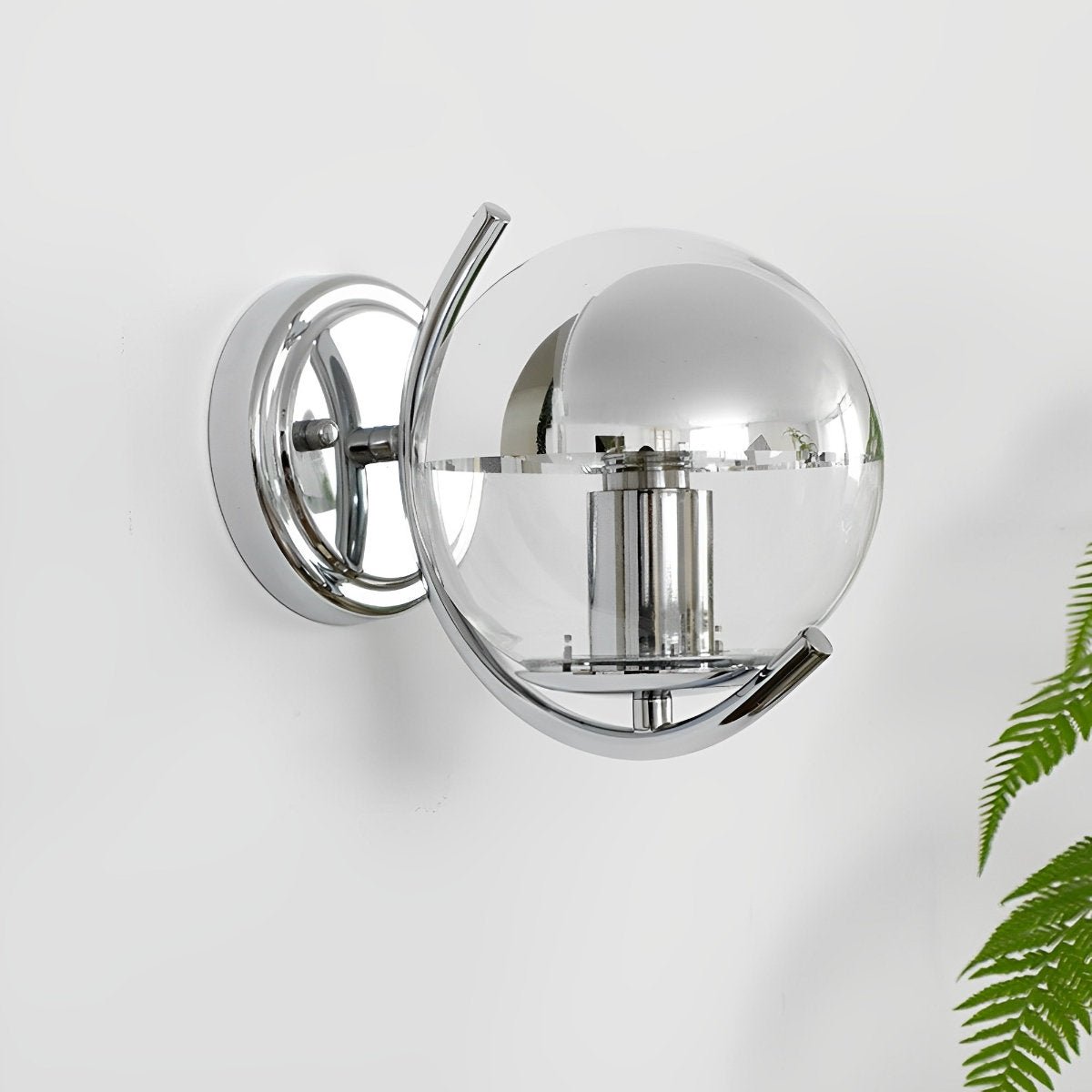 Modern Minimalist Space age Silver Wall Sconces Lights - Flyachilles