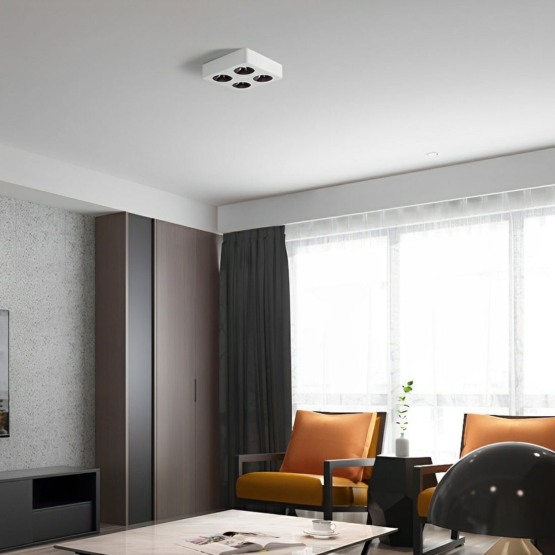 Modern Minimalist Square LED Indoor Ceiling Spot Light - Flyachilles