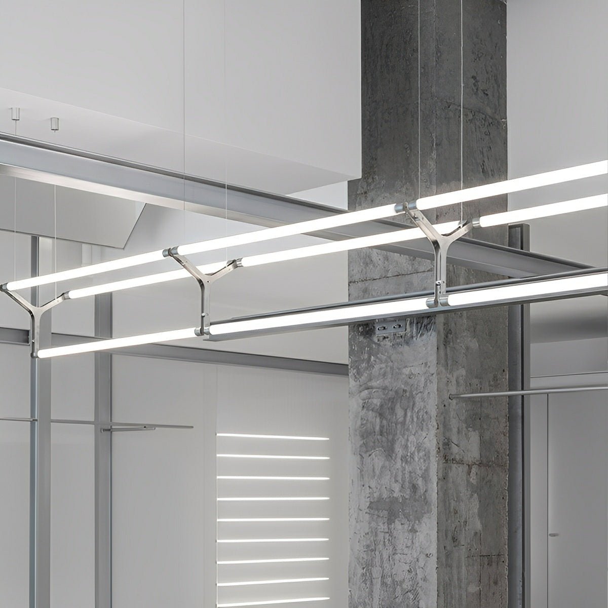 Modern Minimalist Three Forks Long Strip LED Pendant Lights - Flyachilles