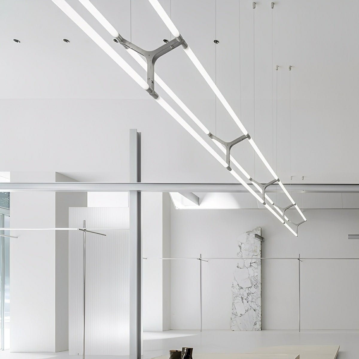 Modern Minimalist Three Forks Long Strip LED Pendant Lights - Flyachilles