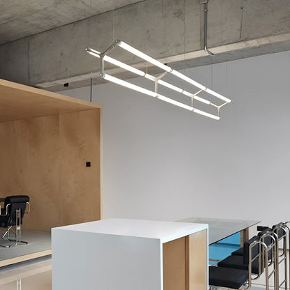 Modern Minimalist Three Forks Long Strip LED Pendant Lights - Flyachilles