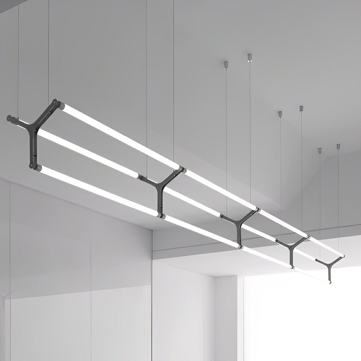 Modern Minimalist Three Forks Long Strip LED Pendant Lights - Flyachilles