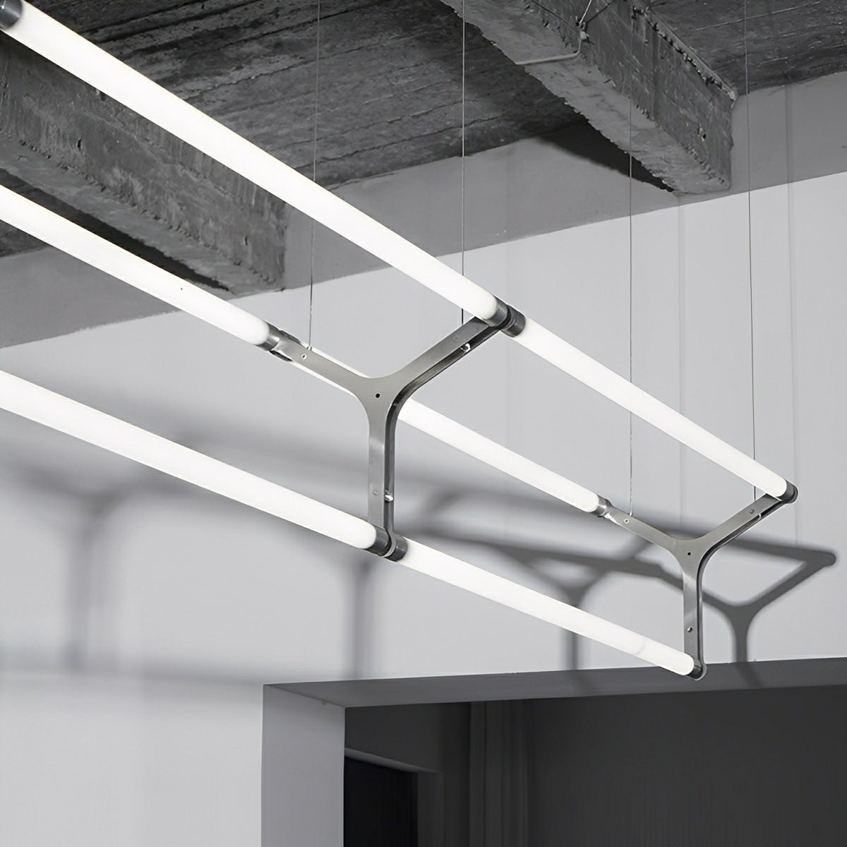 Modern Minimalist Three Forks Long Strip LED Pendant Lights - Flyachilles