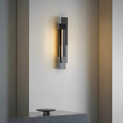 Modern Minimalist Tiered Glass LED Wall Sconce - Flyachilles
