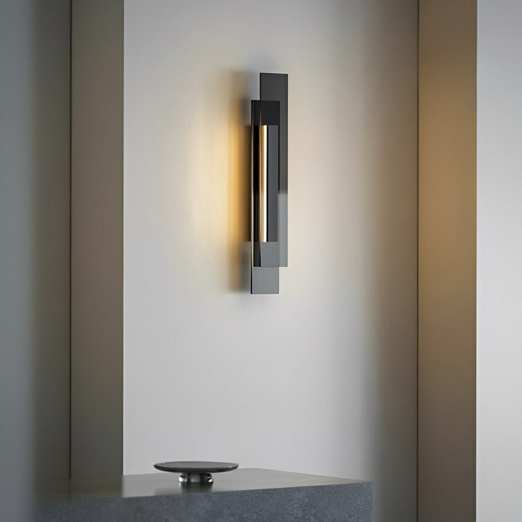 Modern Minimalist Tiered Glass LED Wall Sconce - Flyachilles