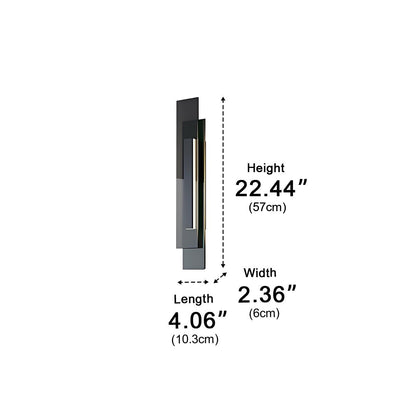 Modern Minimalist Tiered Glass LED Wall Sconce - Flyachilles