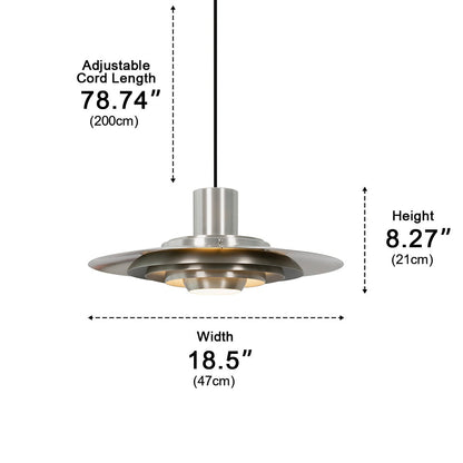 Modern Minimalist UFO Silhouette LED Pendant Light - Flyachilles