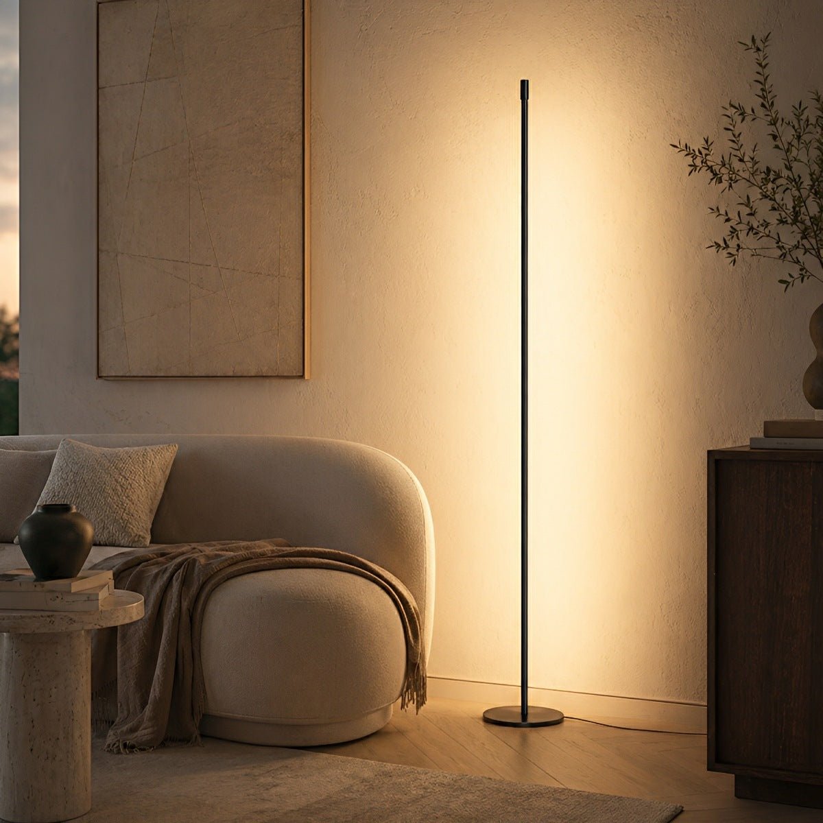 Modern Minimalist Ultra - thin LED Floor Lamp for Living Room Bedroom - Flyachilles
