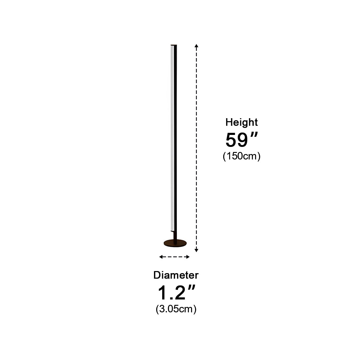 Modern Minimalist Ultra - thin LED Floor Lamp for Living Room Bedroom - Flyachilles