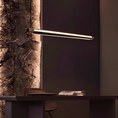 Modern Minimalist Up&amp;Down Dimmable Long Strip LED Pendant Lights - Flyachilles