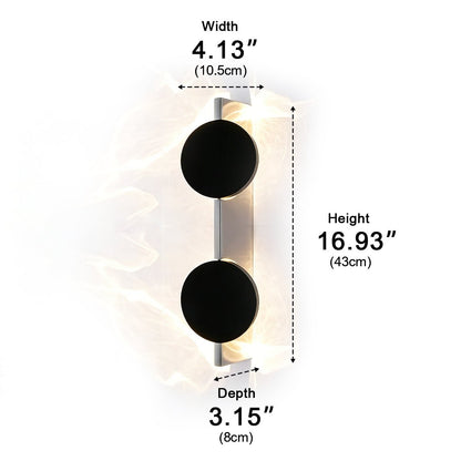 Modern Minimalist Water Waves Rotatable LED Wall Sconce - Flyachilles