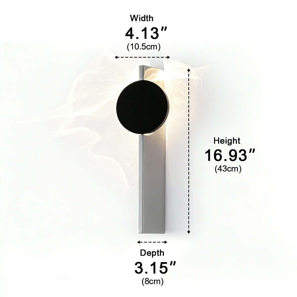 Modern Minimalist Water Waves Rotatable LED Wall Sconce - Flyachilles