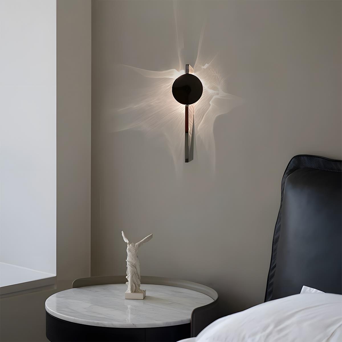 Modern Minimalist Water Waves Rotatable LED Wall Sconce Lighting Wall ...