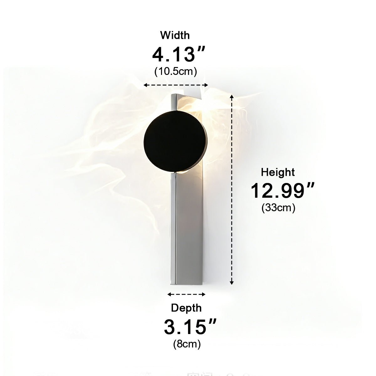 Modern Minimalist Water Waves Rotatable LED Wall Sconce - Flyachilles