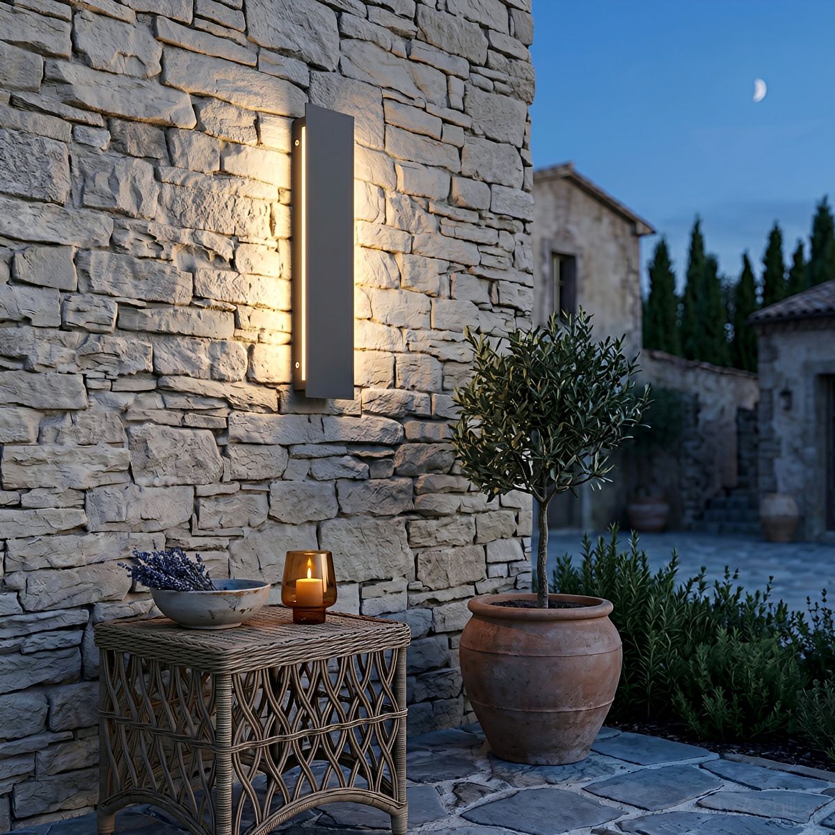 Modern Minimalist Waterproof Long Strip LED Outdoor Wall Light - Flyachilles