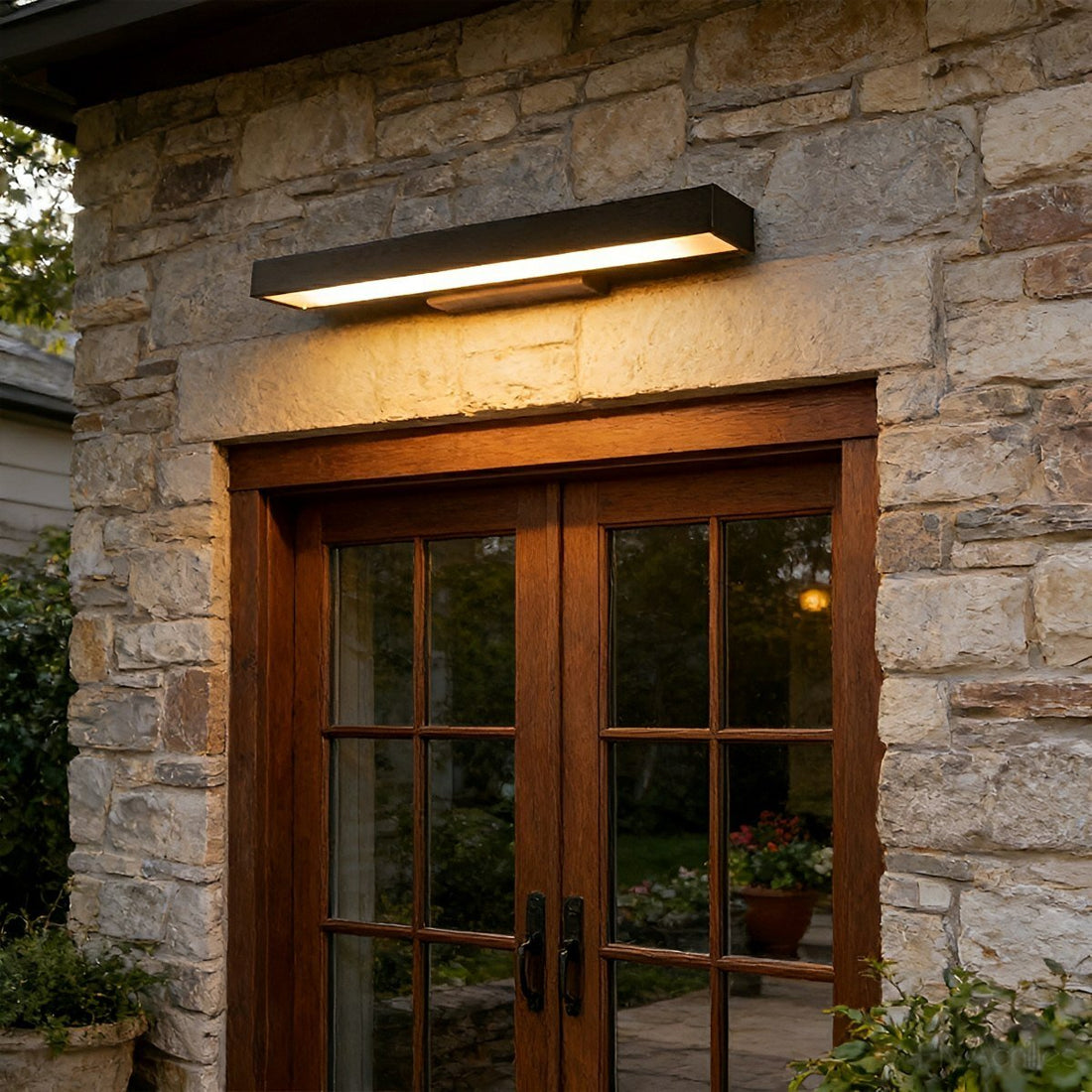 Modern Minimalist Waterproof Outdoor Black Dimmable Wall Sconce - Flyachilles