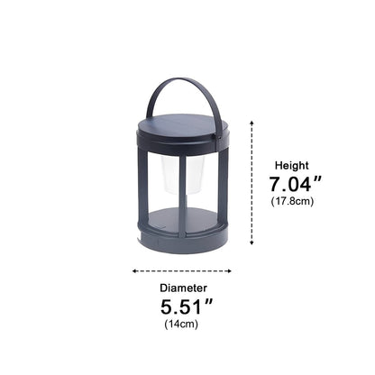 Modern Minimalist Waterproof Solar LED Outdoor Lantern Table Lamp - Flyachilles