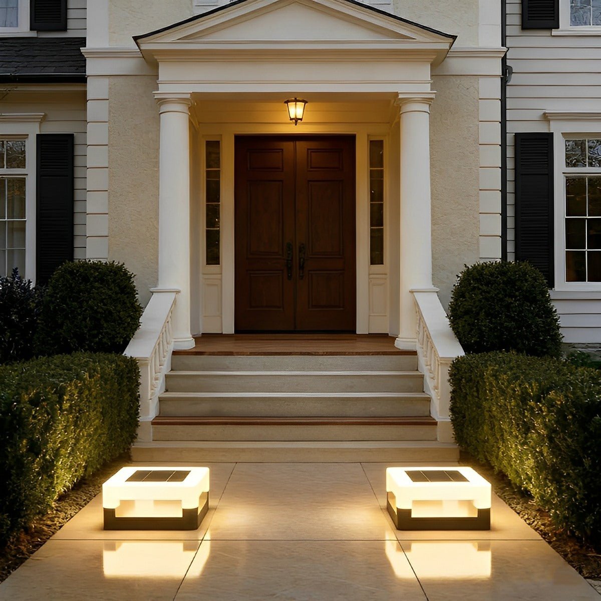 Modern Minimalist Waterproof Square LED Outdoor Post Lights - Flyachilles