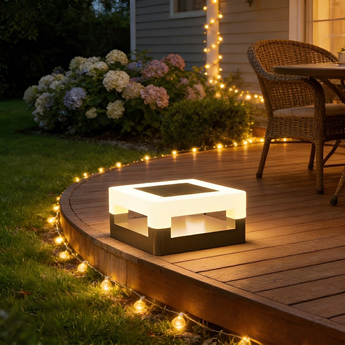 Modern Minimalist Waterproof Square LED Outdoor Post Lights - Flyachilles