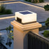 Modern Minimalist Waterproof White Square LED Fence Post Caps Lights - Flyachilles