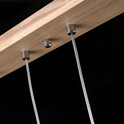 Modern Minimalist Wood Art Firewood Stick Pendant Lights - Flyachilles