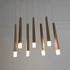 Modern Minimalist Wood Art Firewood Stick Pendant Lights - Flyachilles