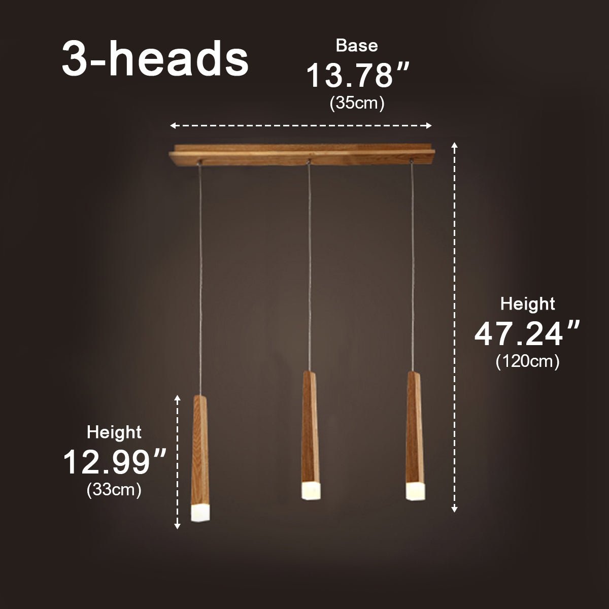 Modern Minimalist Wood Art Firewood Stick Pendant Lights - Flyachilles