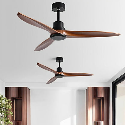 Modern Minimalist Wood DC Motor Reverse Ceiling Fan - Flyachilles